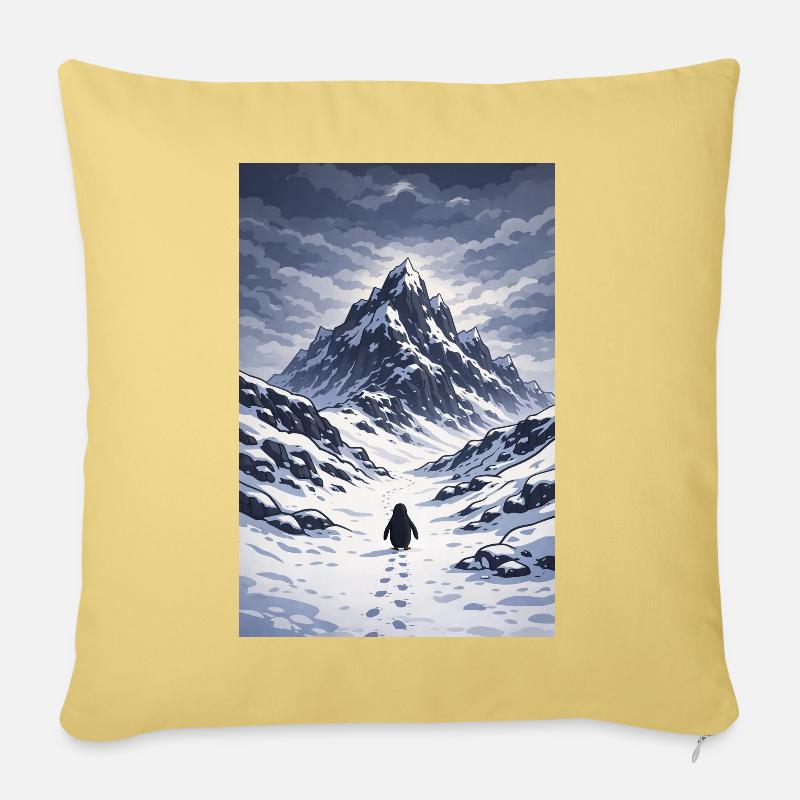But why Penguin - Sofakissenbezug 45 x 45 cm - Hellgelb