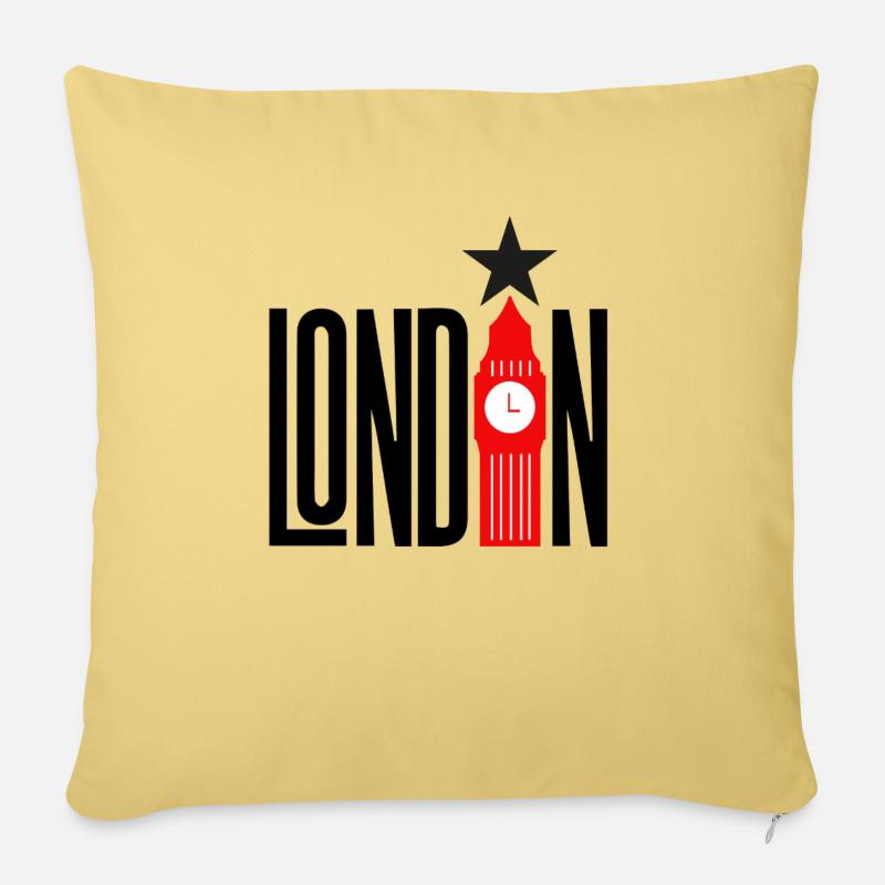 London - Sofakissenbezug 45 x 45 cm - Hellgelb