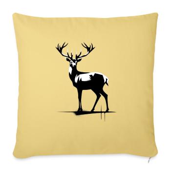 Hirsch StreetArt Contrast - Sofa pillowcase 17,3'' x 17,3'' (45 x 45 cm) - washed yellow - Front
