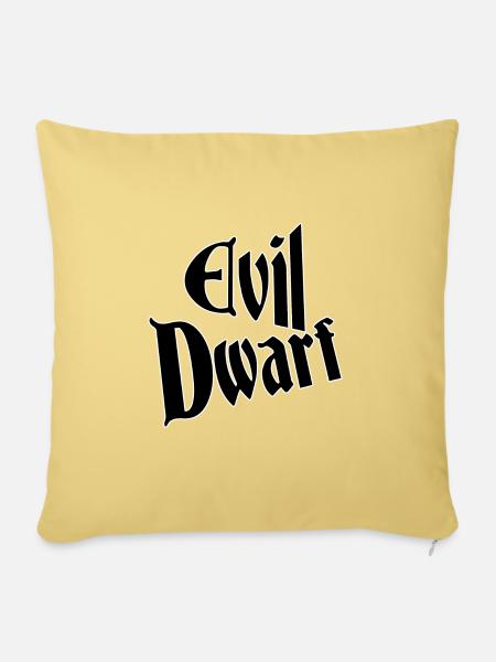 Evil dwarf - Sofakissenbezug 45 x 45 cm - Hellgelb