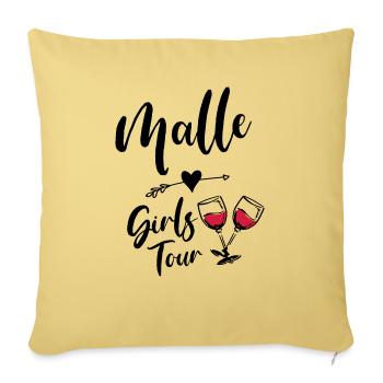 malle girls tour - Sofakissenbezug 45 x 45 cm - Hellgelb - Vorne