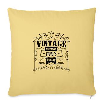 1993 Geburtstag Geburtstag Vintage Sprüche - Sofakissenbezug 45 x 45 cm - Hellgelb - Vorne