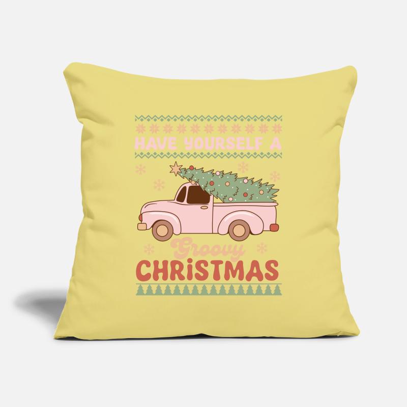 Pull de Noël moche Housse de coussin décorative 45 x 45 cm