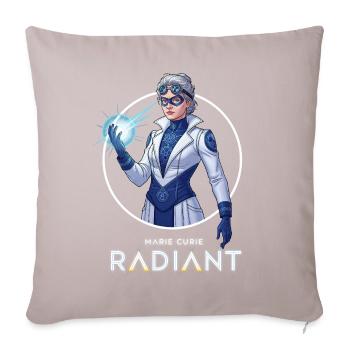 Futuristic Radiant Scientist - Sofa pillowcase 17,3'' x 17,3'' (45 x 45 cm) - light taupe - Front
