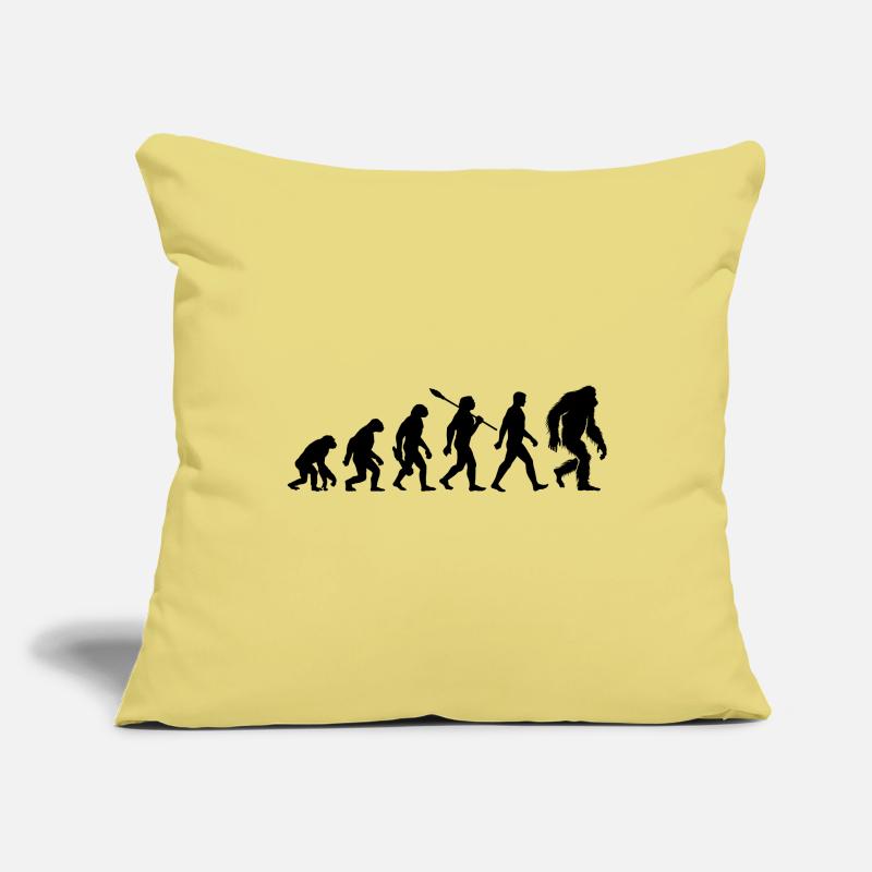 Evolution - Bigfoot - Yéti Housse de coussin décorative 45 x 45 cm