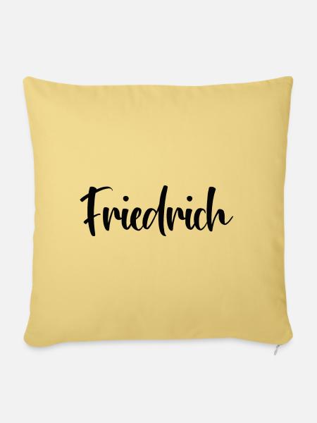 Friedrich - Sofakissenbezug 45 x 45 cm - Hellgelb