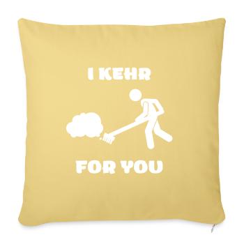 I KEHR FOR YOU - Sofakissenbezug 45 x 45 cm - Hellgelb - Vorne
