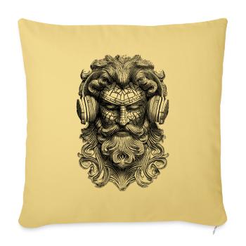 Modern Legend : Dieu grec, rythme hip-hop ! - Housse de coussin décorative 45 x 45 cm - jaune délavé - Devant