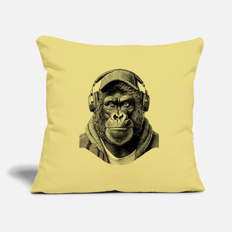 T-shirt de rue Silverback Housse de coussin décorative 45 x 45 cm
