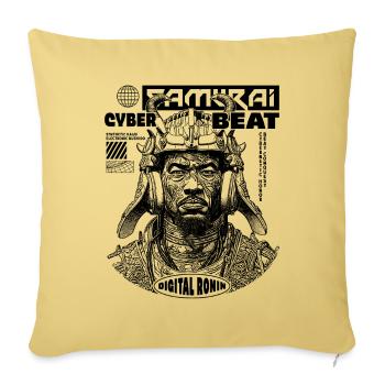 Techno Samurai T-Shirt für Manga-Liebhaber - Sofakissenbezug 45 x 45 cm - Hellgelb - Vorne