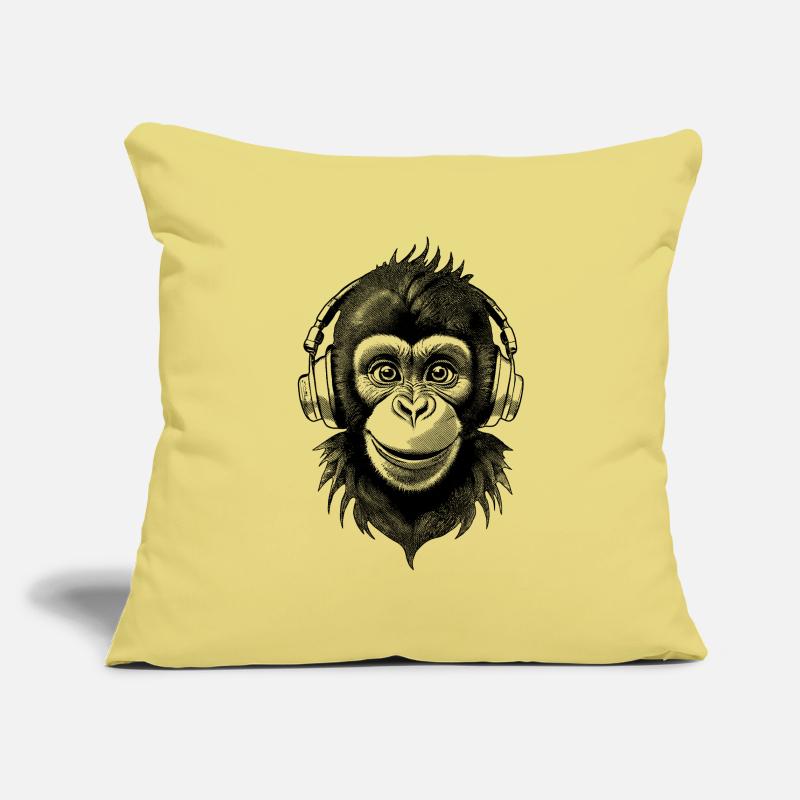Arcade gaming t-shirt with monkey motif for gamers Sofa pillowcase 17,3'' x 17,3'' (45 x 45 cm)