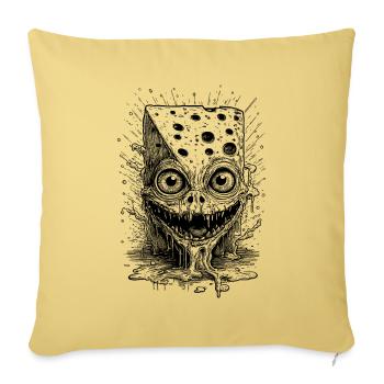 Funny Raclette Party T-Shirt Design - Sofa pillowcase 17,3'' x 17,3'' (45 x 45 cm) - washed yellow - Front