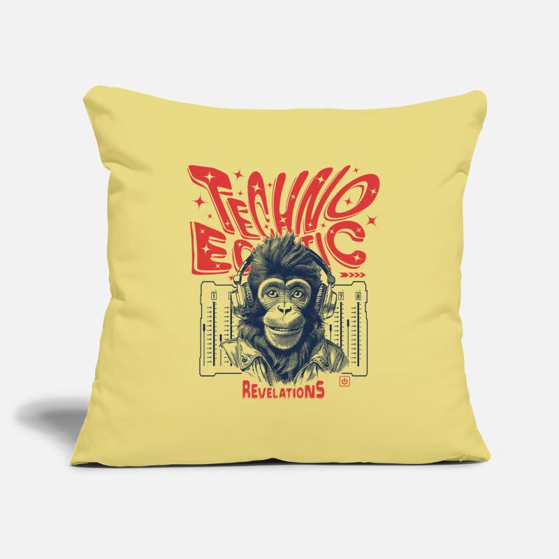 Chemise Revelations : Monkey, Techno et Extstatic Beats Housse de coussin décorative 45 x 45 cm