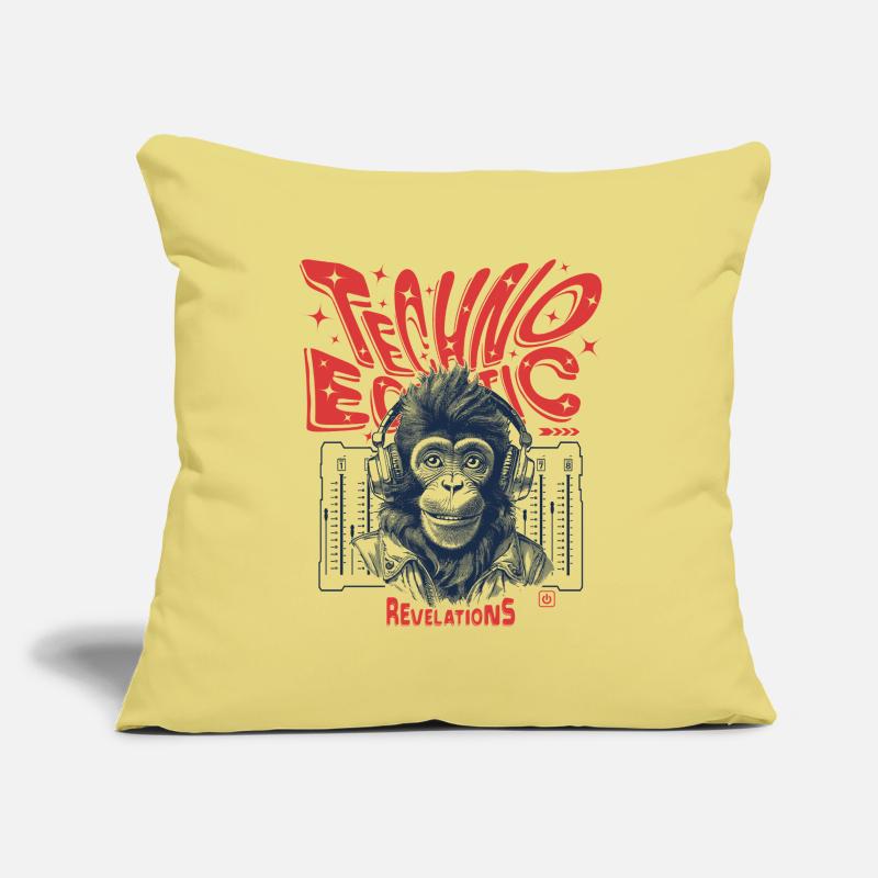 Chemise Revelations : Monkey, Techno et Extstatic Beats Housse de coussin décorative 45 x 45 cm