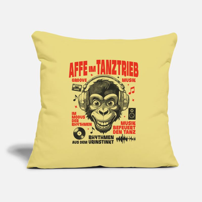 Monkey in Mode Shirt : Son et Instinct Housse de coussin décorative 45 x 45 cm