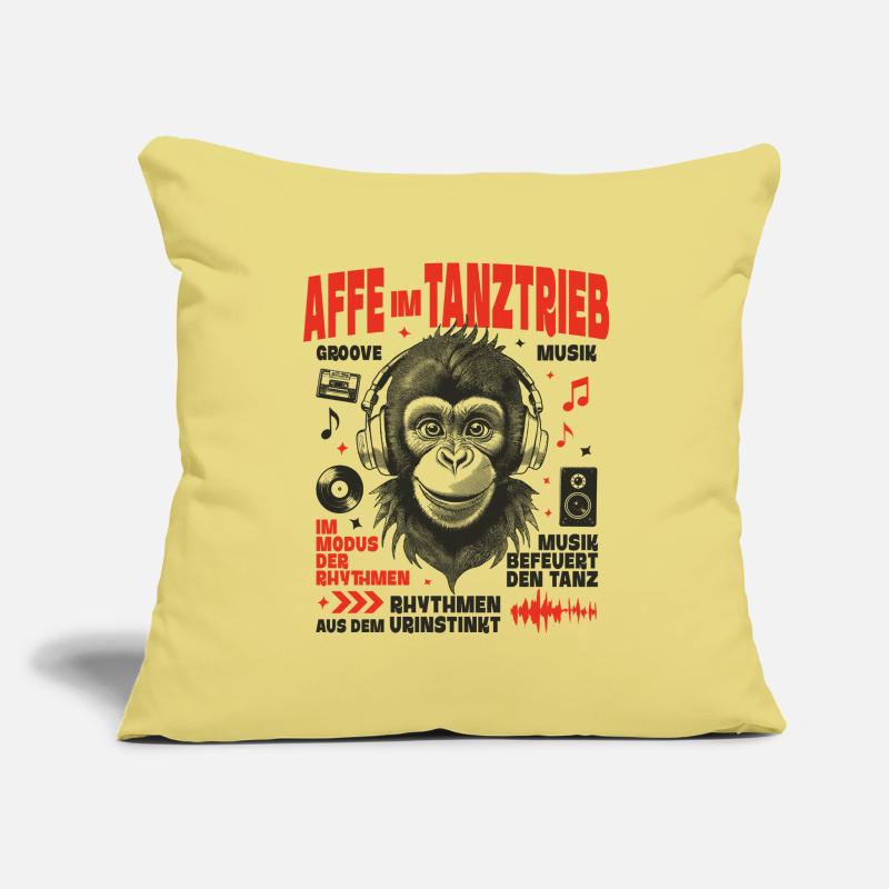 Wild Beat T-Shirt – Pure Monkey Dance Housse de coussin décorative 45 x 45 cm