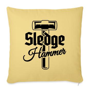 Hämmer Werkzeuge und Handwerk - Vorschlaghammer - Sofakissenbezug 45 x 45 cm - Hellgelb - Vorne