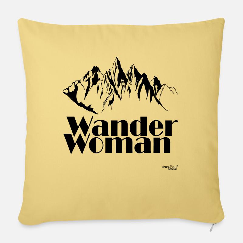 Wander Woman - Sofakissenbezug 45 x 45 cm - Hellgelb