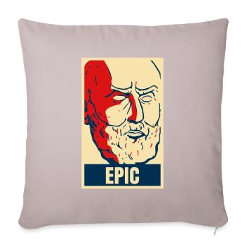 Stoic Epictetus quotes are epic. - Sofa pillowcase 17,3'' x 17,3'' (45 x 45 cm) - light taupe - Front