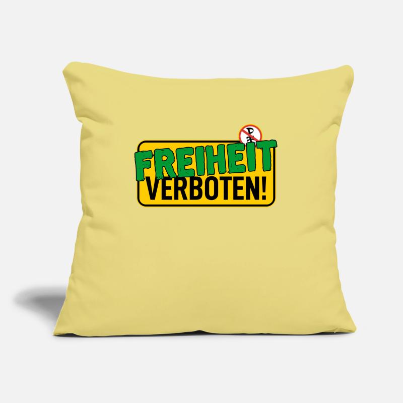 Bouclier : Liberté interdite Housse de coussin décorative 45 x 45 cm