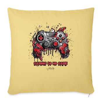 Le jeu n'est pas amusant, les joueurs - Housse de coussin décorative 45 x 45 cm - jaune délavé - Devant