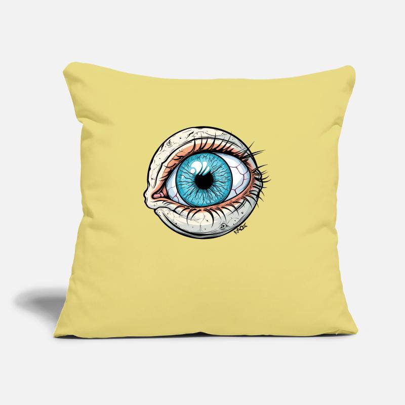 A huge eye, beware! Sofa pillowcase 17,3'' x 17,3'' (45 x 45 cm)