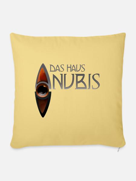 Haus Anubis Logo - Sofakissenbezug 45 x 45 cm - Hellgelb