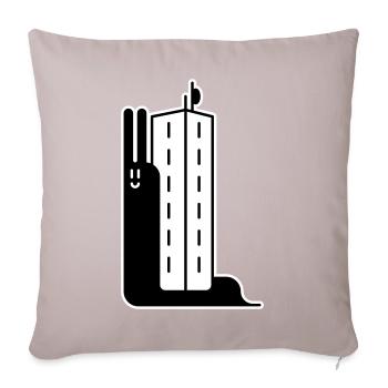 Block Snail - Sofa pillowcase 17,3'' x 17,3'' (45 x 45 cm) - light taupe - Front
