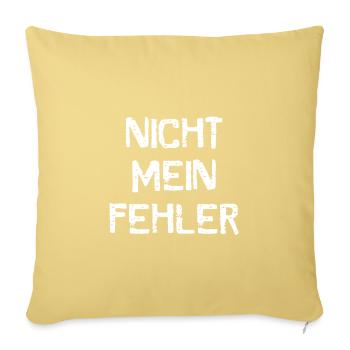 Unschuldig Unschuldslamm Nicht mein Fehler Ausrede - Sofakissenbezug 45 x 45 cm - Hellgelb - Vorne