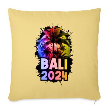 Bali 2024 Holiday Colorful - Sofa pillowcase 17,3'' x 17,3'' (45 x 45 cm) - washed yellow - Front