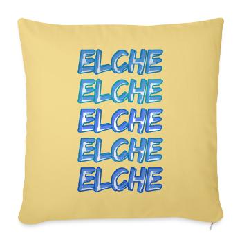 Moose as diving - Sofa pillowcase 17,3'' x 17,3'' (45 x 45 cm) - washed yellow - Front