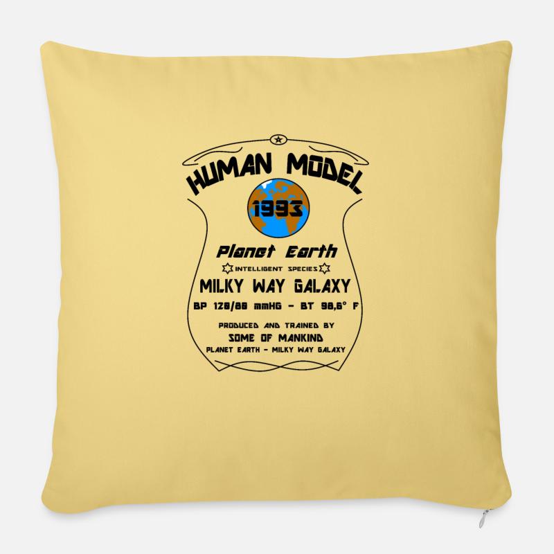 1993 - Housse de coussin décorative 45 x 45 cm - jaune délavé