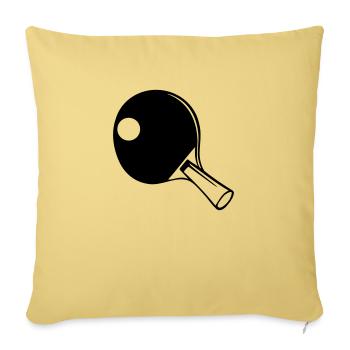 Table Tennis Bat - Sofa pillowcase 17,3'' x 17,3'' (45 x 45 cm) - washed yellow - Front