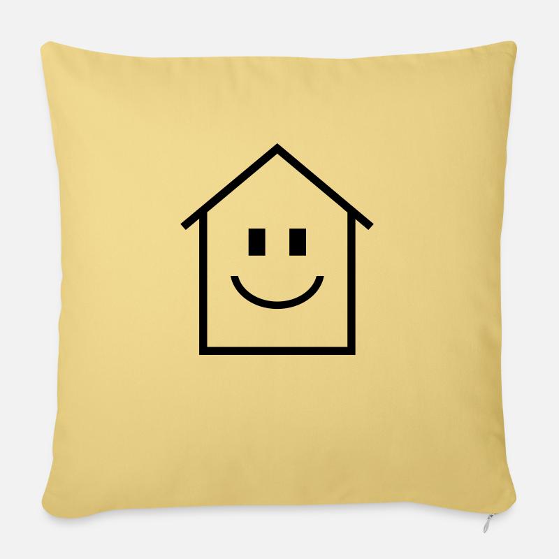 Haus - Sofakissenbezug 45 x 45 cm - Hellgelb