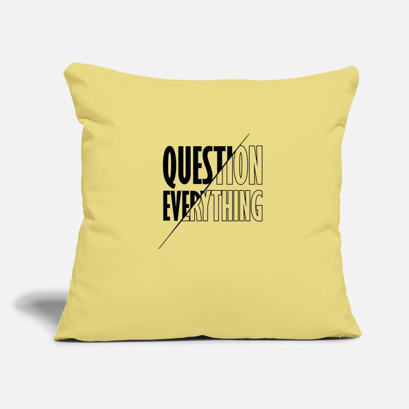 Enlighten Question Everything Sofa pillowcase 17,3'' x 17,3'' (45 x 45 cm)