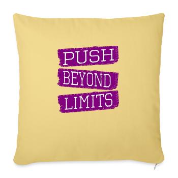 communauté exercice anniversaire cadeau blagues humour - Housse de coussin décorative 45 x 45 cm - jaune délavé - Devant
