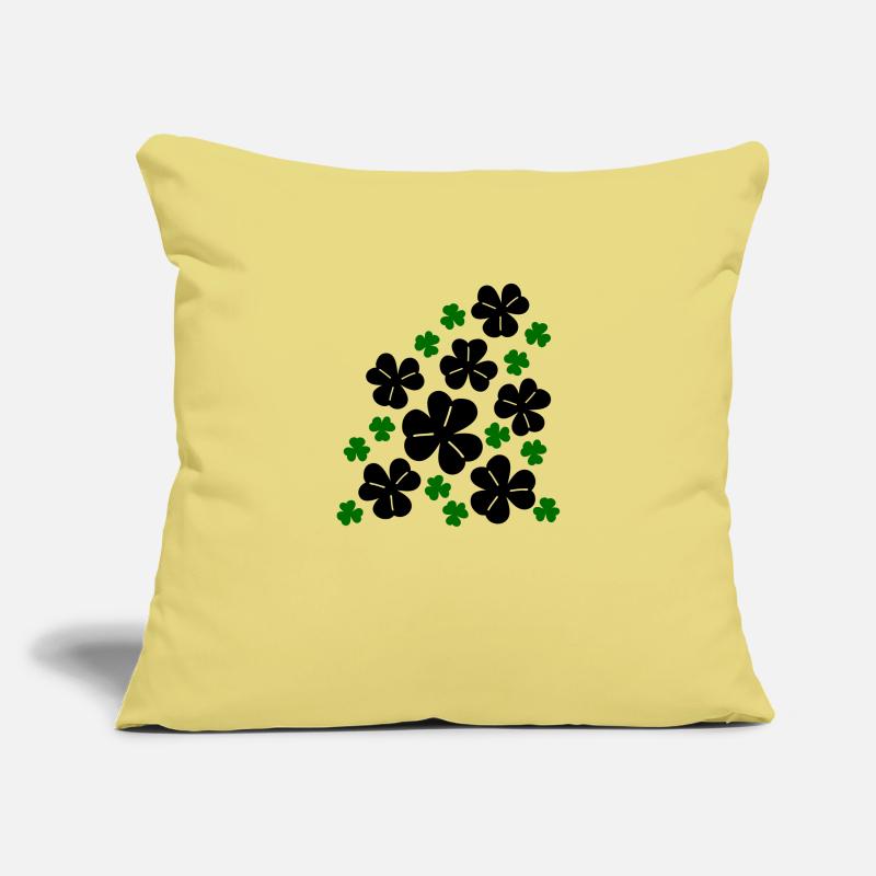 Trèfles Housse de coussin décorative 45 x 45 cm