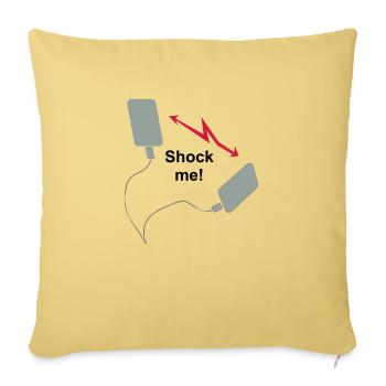 Defibrillator - Shock me! - Sofakissenbezug 45 x 45 cm - Hellgelb - Vorne