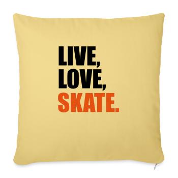 skate - Sofakissenbezug 45 x 45 cm - Hellgelb - Vorne