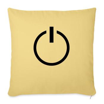 power_icon_f1 - Sofakissenbezug 45 x 45 cm - Hellgelb - Vorne