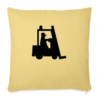 stapler fahrer - Sofakissenbezug 45 x 45 cm - Hellgelb - Vorne