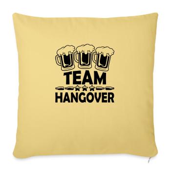 Hangover Team Alkohol - Sofakissenbezug 45 x 45 cm - Hellgelb - Vorne