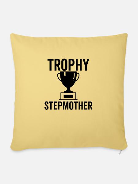 Trophäe Stiefmutter - Sofakissenbezug 45 x 45 cm - Hellgelb