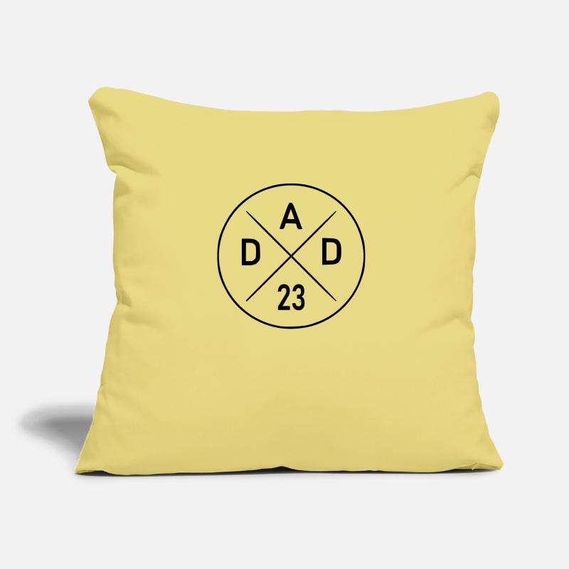 Papa 23 ans Housse de coussin décorative 45 x 45 cm