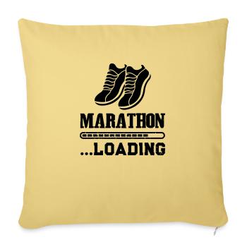 Chargement marathon - Housse de coussin décorative 45 x 45 cm - jaune délavé - Devant