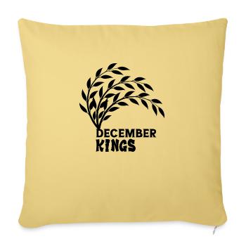 Kings of December - Sofa pillowcase 17,3'' x 17,3'' (45 x 45 cm) - washed yellow - Front