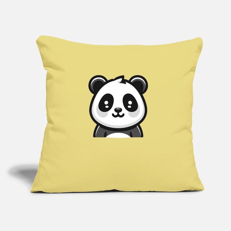 Panda Bear: Cartoon Theme Sofa pillowcase 17,3'' x 17,3'' (45 x 45 cm)