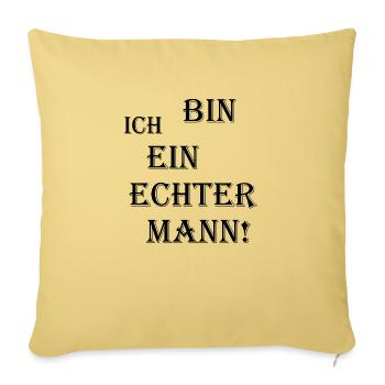 Mannheim Monnem Mannheimat - Sofakissenbezug 45 x 45 cm - Hellgelb - Vorne