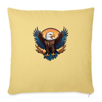 Eagle - Sofa pillowcase 17,3'' x 17,3'' (45 x 45 cm) - washed yellow - Front