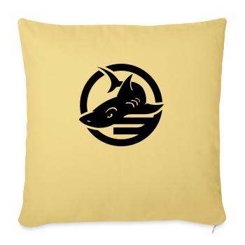 shark-sixmilliards.com-1c - Sofa pillowcase 17,3'' x 17,3'' (45 x 45 cm) - washed yellow - Front